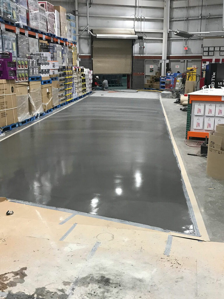 photo of a concrete surface prepared by ESS for Costco Canada